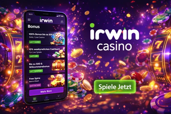 irwin casino bonus